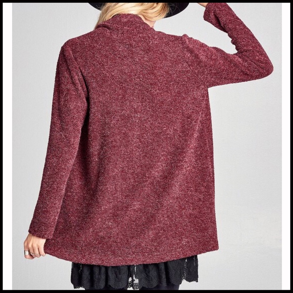 Textured Waterfall Cardigan - Picture 4 of 5